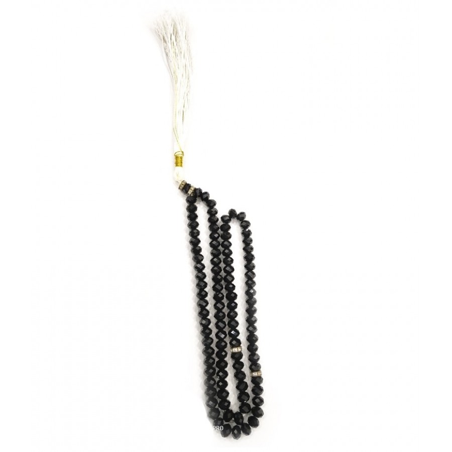 Black Crystal 33 Beads Tasbih / Zikr Tasbih TS-45